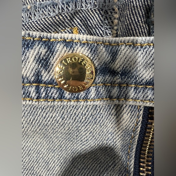 NEW Retrofete dream western denim flare pants with stars US25 - Picture 7 of 10